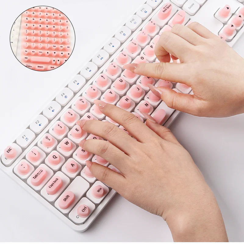 Keyboard Stickers for Long Nails