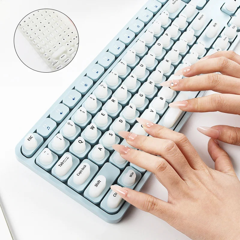 Keyboard Stickers for Long Nails
