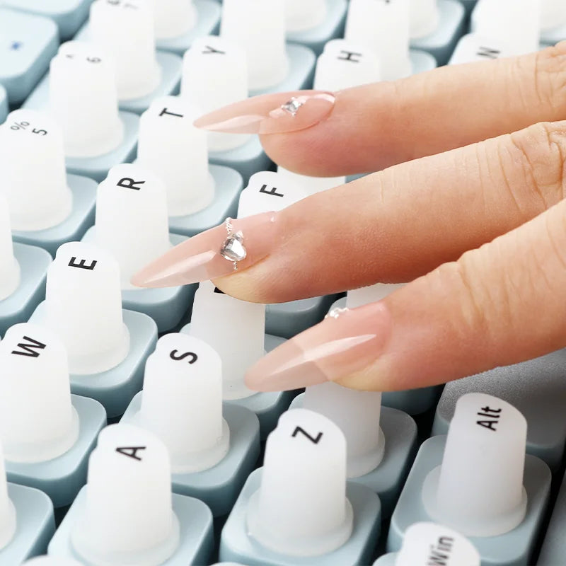 Keyboard Stickers for Long Nails