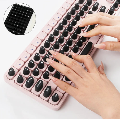 Keyboard Stickers for Long Nails